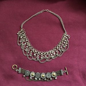 Bracelet and necklace